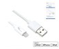 Preview: USB A Lightning kaablile, valge, DINIC-karp euroauguga, 2m
